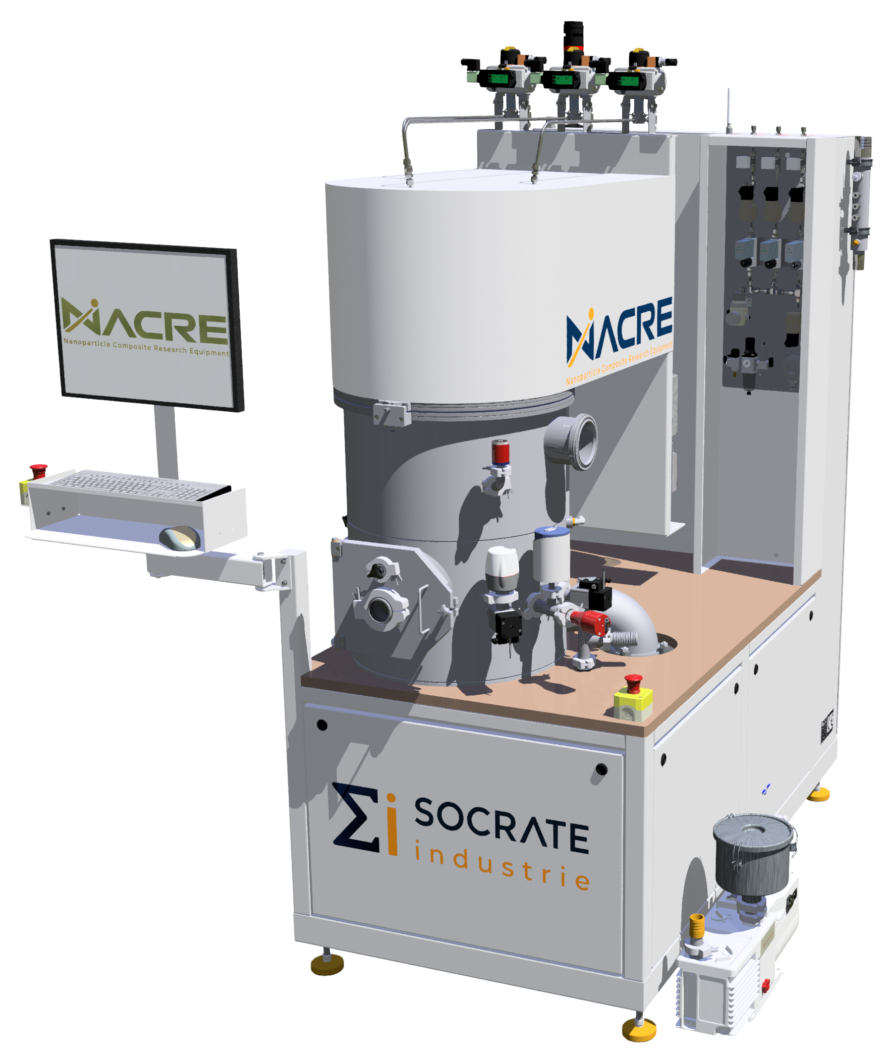 Machine de codéposition de nanoparticules pour la fabrication de nanocomposites
